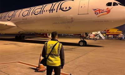 Virgin Atlantic’in yardım uçağı Adana’ya geldi