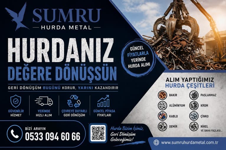 Sumru Hurda Metal ile Göztepe ve Yeni Sahra Bölgesinde Hurda Hizmetleri